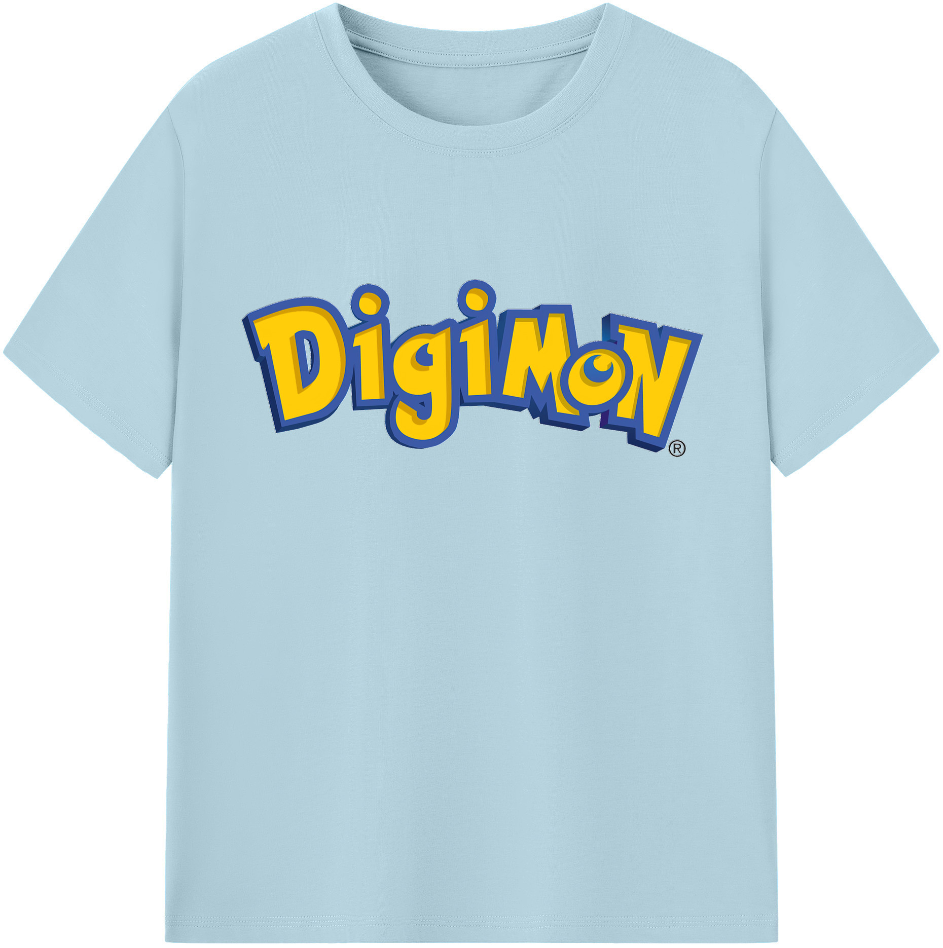 （画像用） Digimon デジタルモンスター/デジモン 綿100％半袖Tシャツ（フロントプリント）